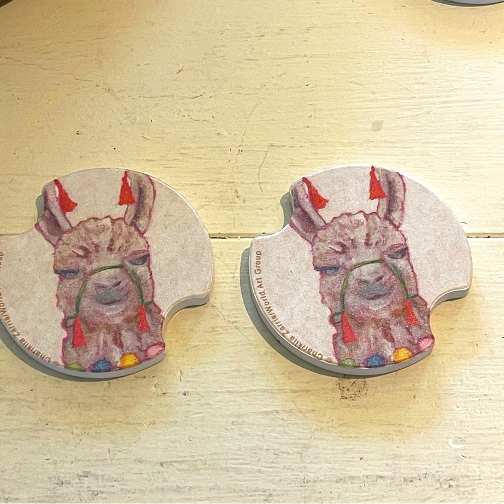Thirstystone car cup coasters 2.25” set of 2